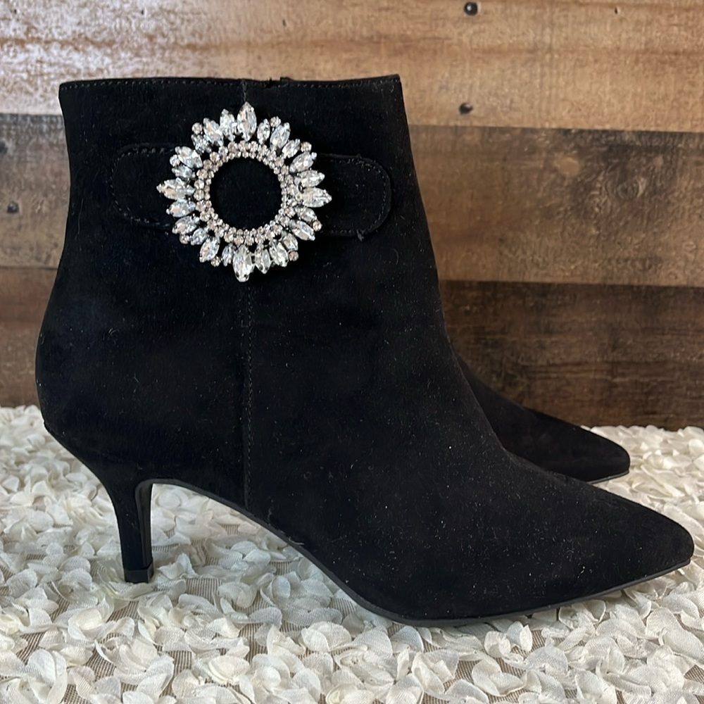 Charter Club Crafta Evening Black Booties Women's Shoes NEW SIZE 6
